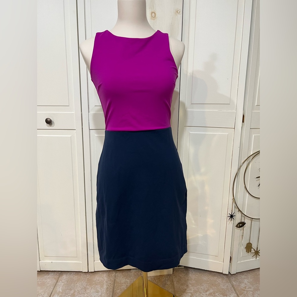 Cynthia Rowley Fuchsia and Navy Mini Dress